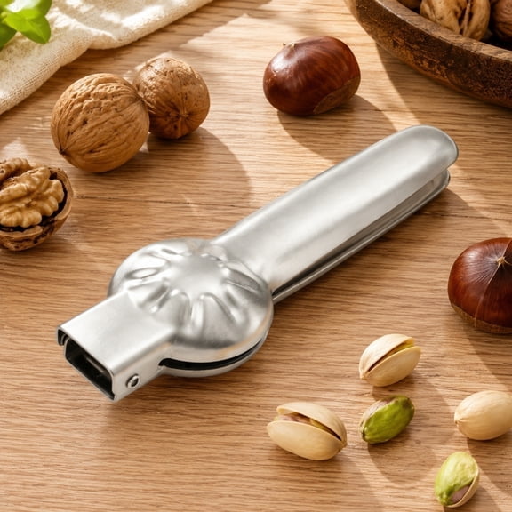 Stainless Steel Nutcracker, 304 Chestnut Clip, Multifunction Nut Opener for Walnut, Pistachio, Macadamia, etc.