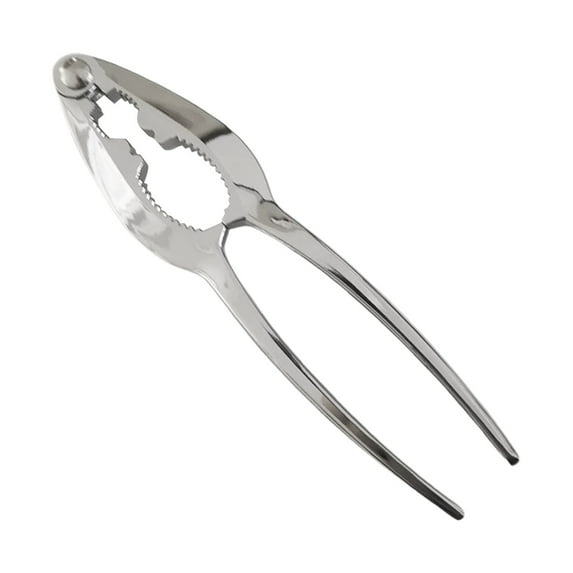 Stainless Steel Nutcracker Sheller Walnut Nut Cracker Chestnut Clip Quick Almond Pecan Kitchen Gadgets Food Cracker Nuts Opener Tool for Hazelnuts/Pecans/Peanuts/Pistachio, 1Pc(Silver,5.8x1.4")