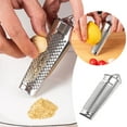thumbnail image 1 of Stainless Steel Nutmeg Grater - Multifunctional Handheld Cheese Shredder with Container for Garlic, Nutmeg, Lemon, Fruits & Vegetables - Durable Kitchen Tool, 1 of 8