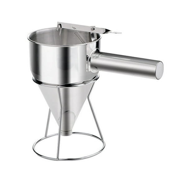 Stainless Steel Octopus Ball Funnel Batter Dispenser for Family Decor Supplies (L- 17mm hole)