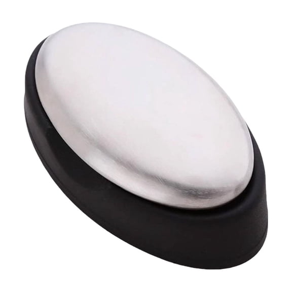 Stainless Steel Odor Remover Soap, Reusable Metal Deodorant Bar, Elliptical Kitchen Hand Soap For Fishy & Garlic Smell Removal