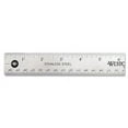thumbnail image 1 of Stainless Steel Office Ruler With Non Slip Cork Base, Standard/metric, 12" Long | Bundle of 10 Each, 1 of 6