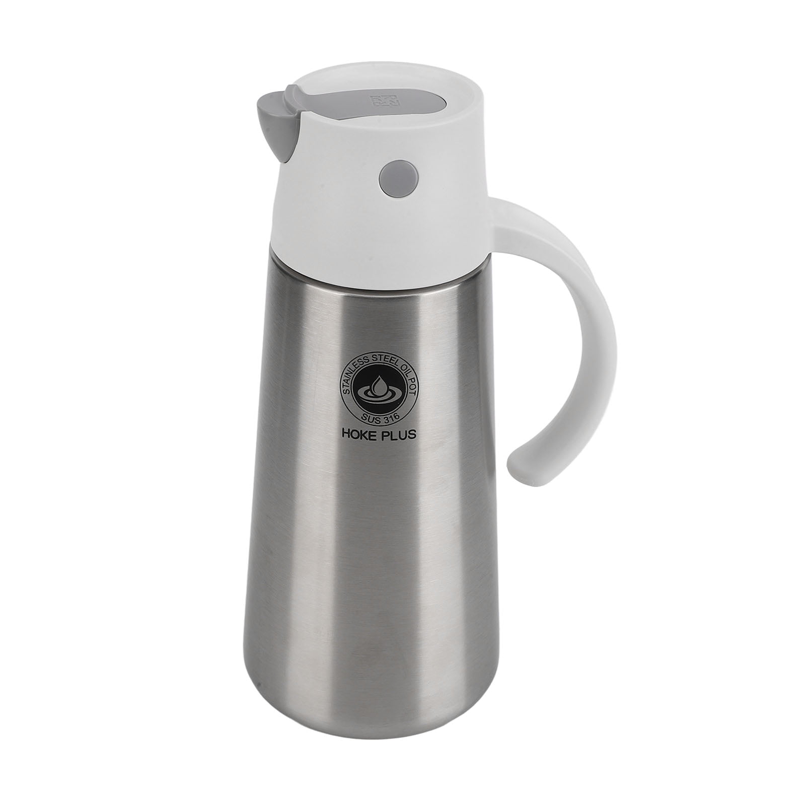 Stainless Steel Oil Container Pot 750ML Auto Flip Oil Dispenser Bottle