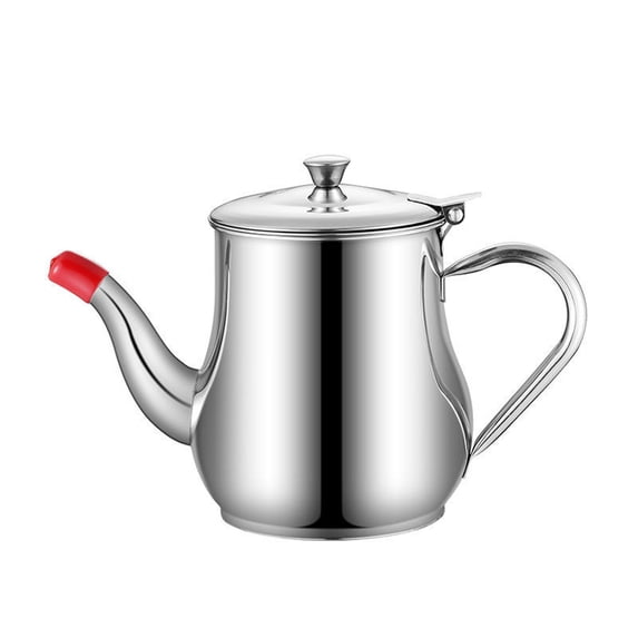 Stainless Steel Oil Dispenser Pot with Fine Mesh Filter Leak Proof Container for Kitchen Cooking Oil Storage and Frying Oil Reuse