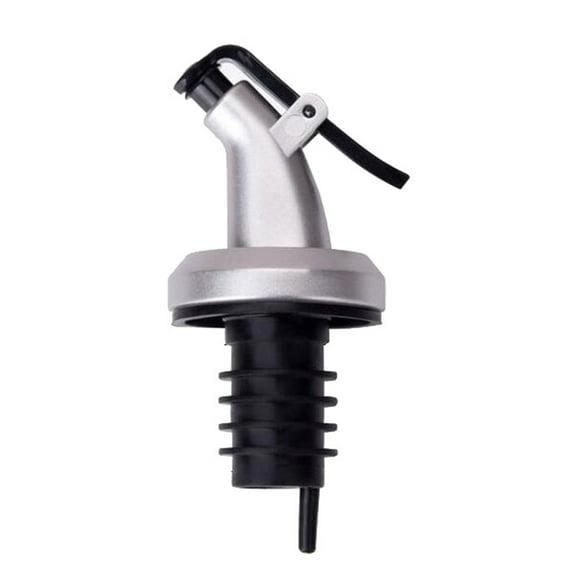 SEWOART 5Pcs Wine Spout Pourer Plated Silver Stainless Steel Flip Top Lid for Juices