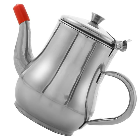Stainless Steel Oil Pot Gravy Filter Kitchen Oil Canister Oil Bottle Household Oil Container Grease Can Oil Strainer Pot