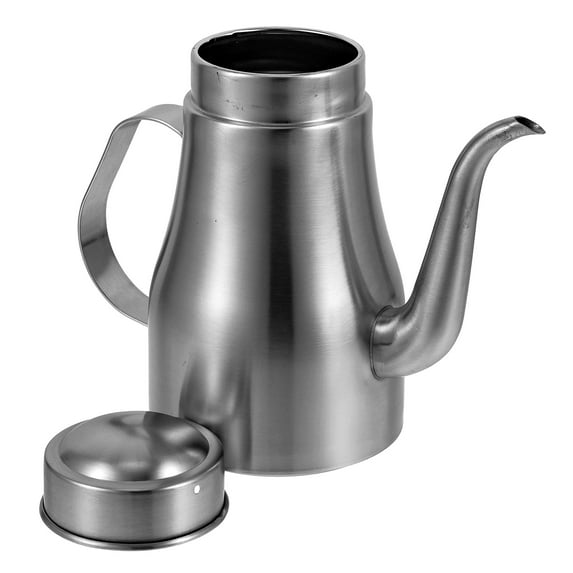 ifundom Leak-Proof Stainless Steel Oil Dispenser Bottle with Smooth Pour Spout for Home Cooking, 1 Piece Container