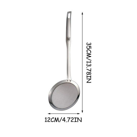 Stainless Steel Oil Separator with Fine Mesh Screen - Kitchen Oil Filter Tool - Separates Fat from Broth, Gravy, Soup - Easy to Pour, Dishwasher Safe, BPA-Free