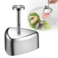 thumbnail image 1 of Stainless Steel Onigiri Mold, Triangle Rice Ball Maker & Spam Musubi Press, Non-Stick Sushi Making Tool for Kids Bento, Japanese Lunch Prep, Hawaiian Musubi, Kimbap & DIY Home Sushi Kit, 1 of 7