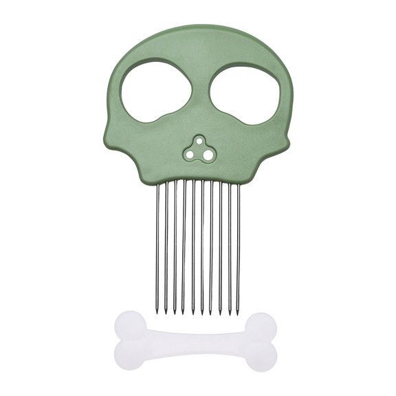 Stainless Steel Onion Cutter & Egg Slicer – Multi-Function Vegetable Cutter and Herb Stripper for Avocados, Tomatoes, and Potatoes Green