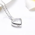 thumbnail image 1 of Stainless Steel Open Heart-shaped Corrosion Dog's Paw Pet Pendant Necklace, 1 of 2