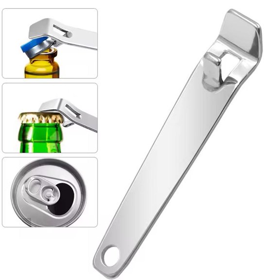 Stainless Steel Oral Liquid Bottle Opener, Portable Nurse Tool for Beer & Beverage Caps, 2.8" Kitchen Accessory