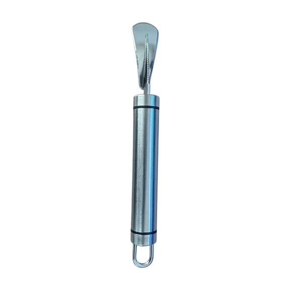 Stainless Steel Orange Peeler Citrus Fruit Skin Remover Tool Ring Style Handheld Effortless Peeling For Lemon Grapefruit Mandarins Healthy Snack Prep Summer Picnic Party