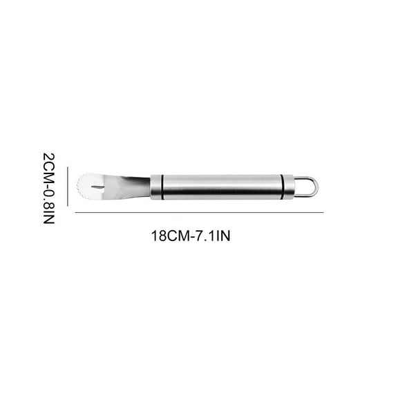 Stainless Steel Orange Peeler with Triangular Blade - 304 Grade Fruit Opener for Oranges, Grapefruits, Pomelos & Citrus Fruits - Ergonomic Handle