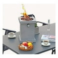 thumbnail image 1 of Stainless Steel Outdoor 10-inch Light Gray Square Mini Firepit for Tabletop Use, 1 of 7
