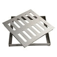 thumbnail image 1 of Stainless Steel Outdoor Drain Grate With Enhanced Design For Clog Prevention, 1 of 9