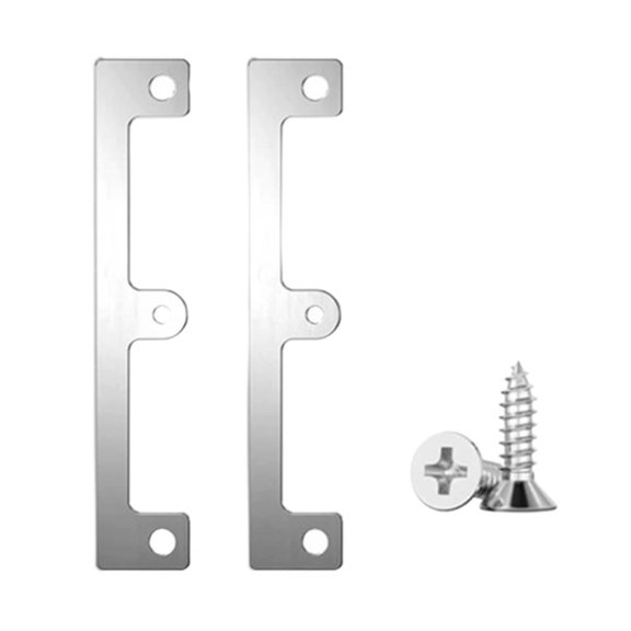 Stainless Steel Outlet Box Repair Plate Set Brackets for Loose & Receptacle Boxes, Adjustable Anti-Slip Fixing Plate for 86mm Electrical Fixtures, Wall Box Reinforcement Kit