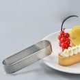 thumbnail image 1 of Stainless Steel Oval Cake Mould Non Stick Perforated Baking Tool for Chefs and Home, 1 of 3