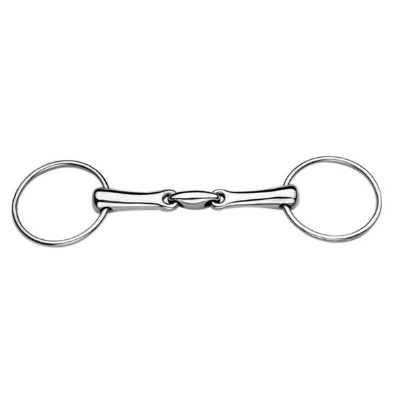 Stainless Steel Oval Link Loose Ring Snaffle Bit, 5"