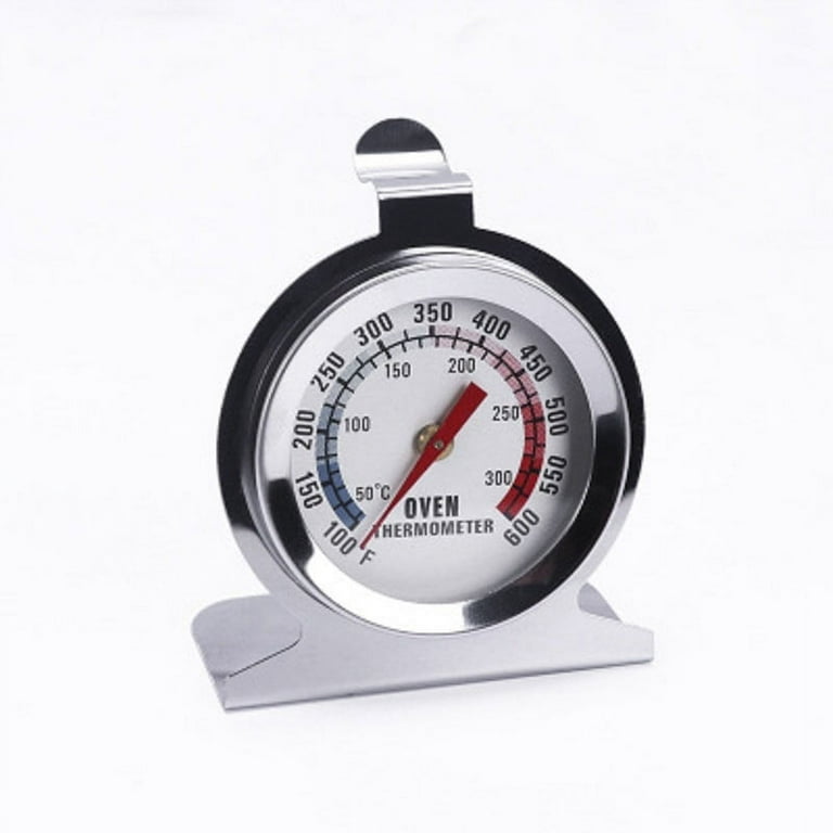 Uxcell Oven Thermometer 100-600F Stainless Steel Instant Read Temperature Gauge, Silver