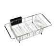 thumbnail image 1 of Stainless Steel Over Sink Dish Drying Rack, Adjustable Kitchen Counter Dish Rack With Utensil Holder, Drainer And Cup Tray, Fits Most Sinks, 1 of 4