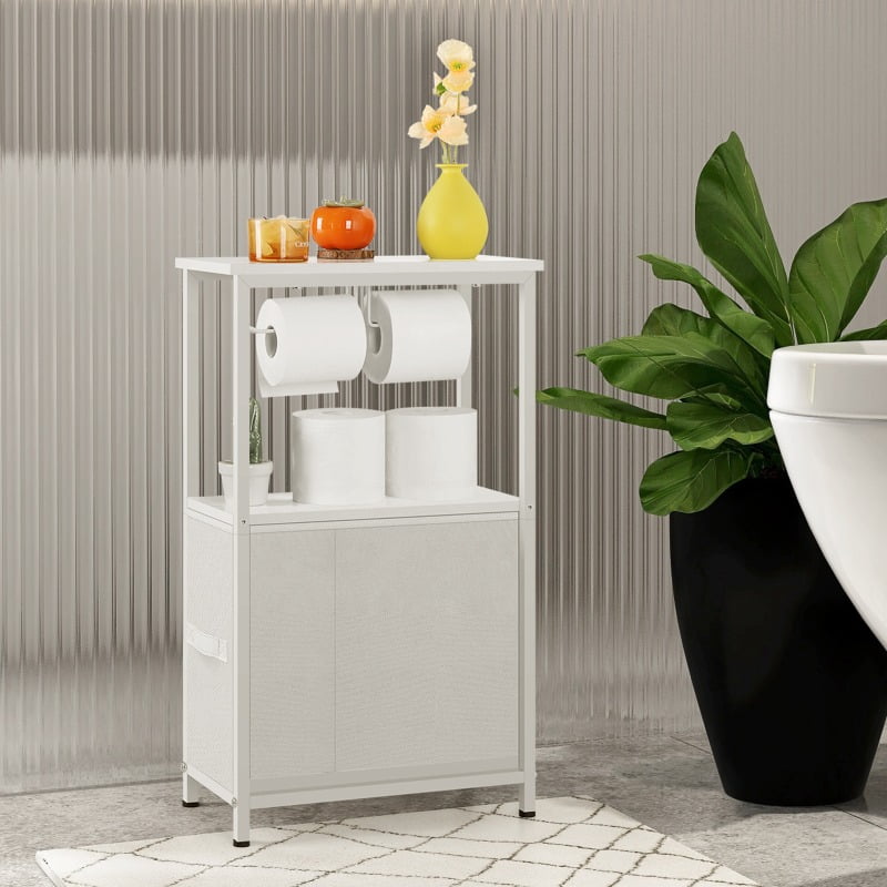 Stainless Steel Over-The-Toilet Storage Cabinet, Black Bathroom ...