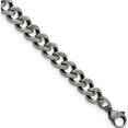 thumbnail image 1 of Stainless Steel Oxidized 7.5mm 9In Curb Chain (9 X 7.5) Made In China srn1611-9, 1 of 5