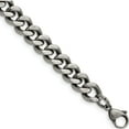 thumbnail image 1 of Stainless Steel Oxidized 9.25mm 9In Curb Chain (9 X 9.25) Made In China srn1612-9, 1 of 5