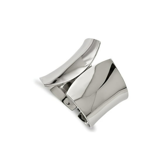 Gem & Harmony Stainless Steel POlished Hinged Bangle for Women