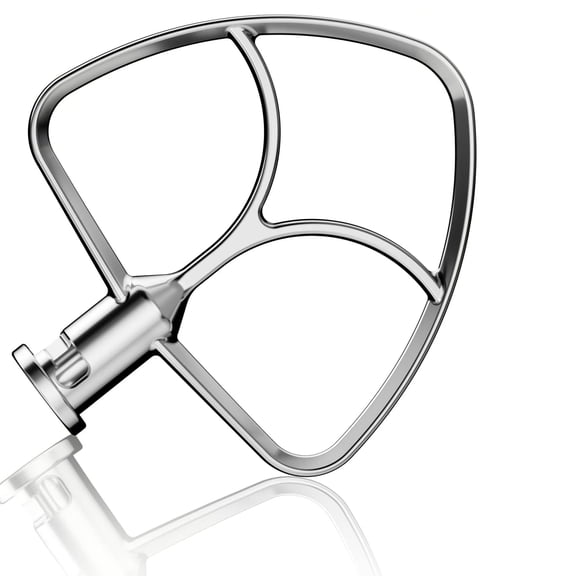 Stainless Steel Paddle Flat Beater - Accessories and Attachments for KitchenAid Mixers, Fit 4.5-5 QT Mixing Bowl
