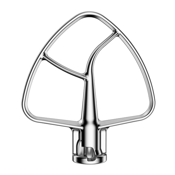 Stainless Steel Paddle Flat Beater - Accessories and Attachments for KitchenAid Mixers, Fit 4.5-5 QT Mixing Bowl Mixer Flat Beater