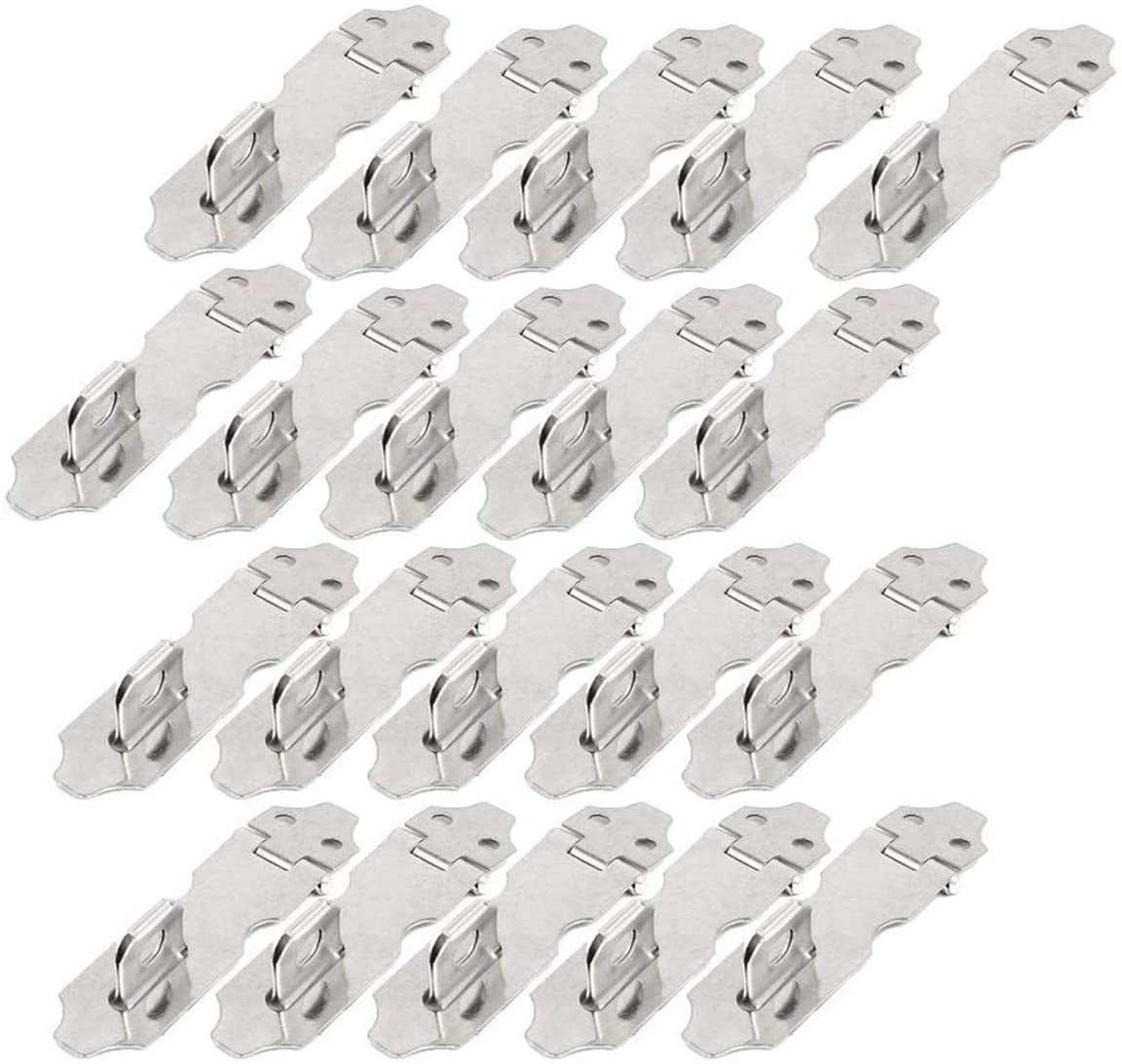 Stainless Steel Padlock Hasp Gate Lock Door Clasp Drawer Latch 20 Sets ...