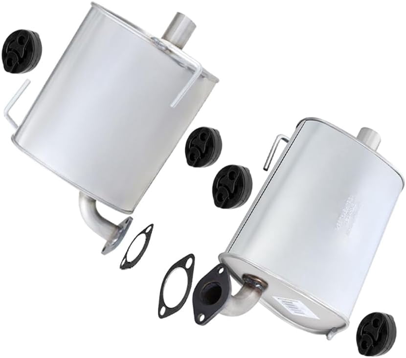 Northeastern Exhaust Stainless Steel Pair of Mufflers Fits 2008–2011 Subaru Impreza 2.5L Sedan – Direct Fit