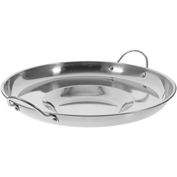 MEIBUTYUP Nonstick Stainless Steel Griddle Pan with Comfortable Handle for Even Heat Distribution Cooking