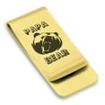 thumbnail image 1 of Stainless Steel Papa Bear Classic Slim Money Clip Credit Card Holder, 1 of 2