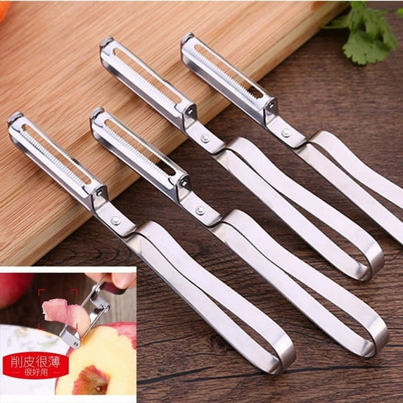 Stainless Steel Paring Knife and Potato Peeler Multi-Functional Kitchen Tool for Fruits and Vegetables