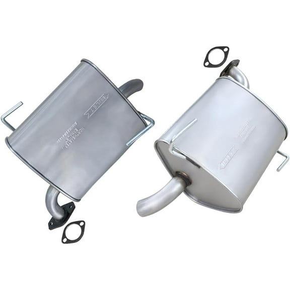 Stainless Steel Passenger & Driver Side Exhaust Muffler fits: 2010-2015 Outback 3.6L