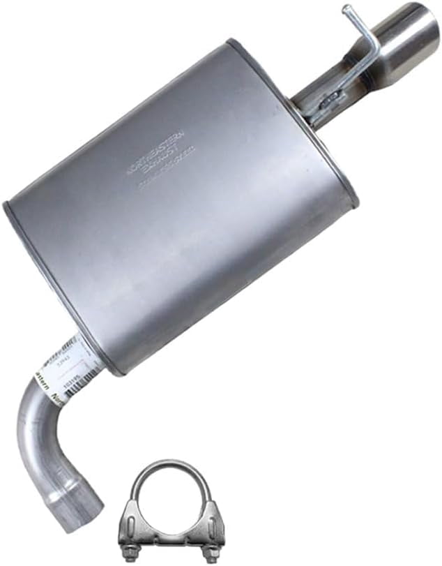 Northeastern Exhaust | Stainless Steel Passenger Side Muffler Fits 2012-2015 Ford Explorer 2.0L & 2011-2015 Ford Explorer 3.5L SUV - Direct Fit