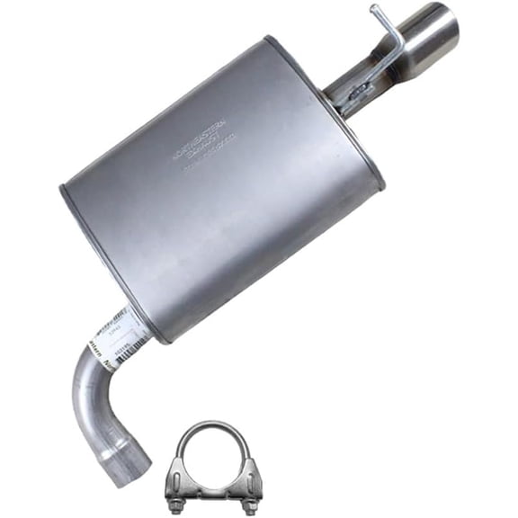 Northeastern Exhaust | Stainless Steel Passenger Side Muffler Fits 2012-2015 Ford Explorer 2.0L & 2011-2015 Ford Explorer 3.5L SUV - Direct Fit