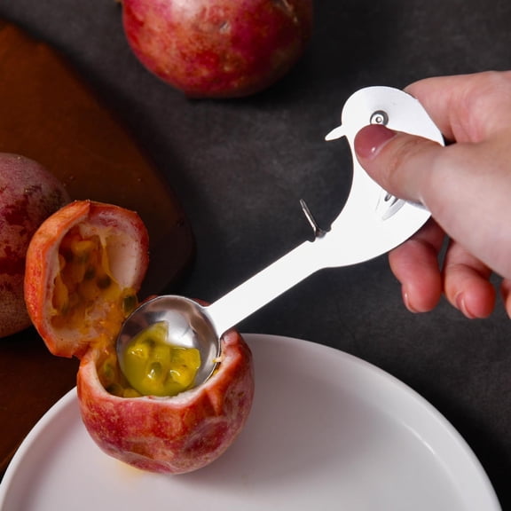 Stainless Steel Passion Fruit Opener, Multi-Functional Fruit Scoop & Cutter Tool
