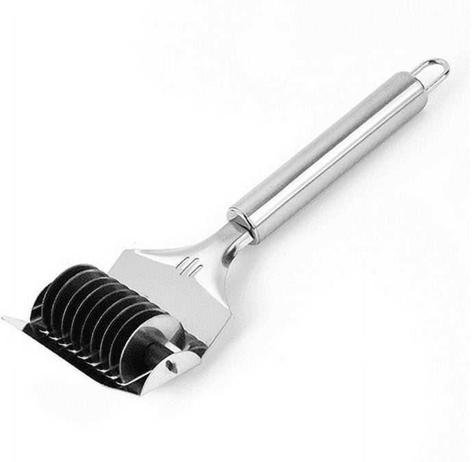 Image showcasing Stainless Steel Pasta Cutter Wheel, Rolling Noodle Cutter, Noodle ...