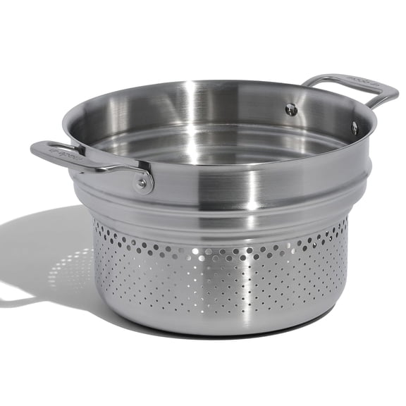 Stainless Steel Pasta Insert Fits 6 and 8 QT Stock Pots 1 Pack