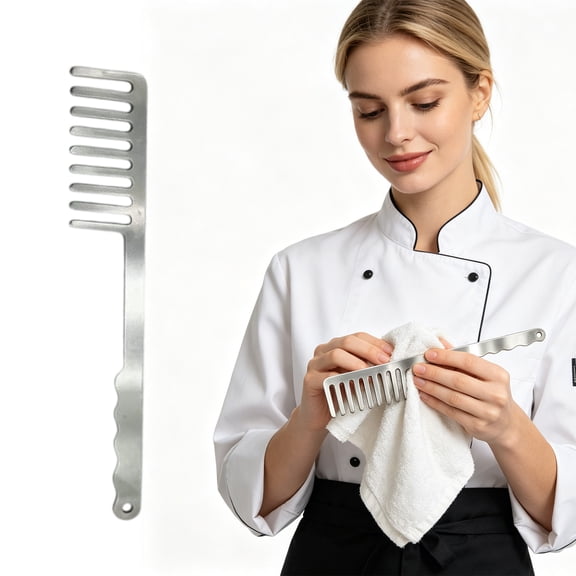 Stainless Steel Pasta Plating Comb Tool, 6.29in Spaghetti Twirling Tool Pasta Styling Fork for Neat Noodle Serving Kitchen Pasta Arrangement Tool