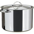 thumbnail image 1 of Stainless Steel Pasta Pot with Strainer Lid - 5.5 Quart Large Spaghetti Pot - Twist & Lock for Easy Drain & No Colander Or Strainer Basket Insert Needed - Dishwasher Safe Pots, 1 of 6