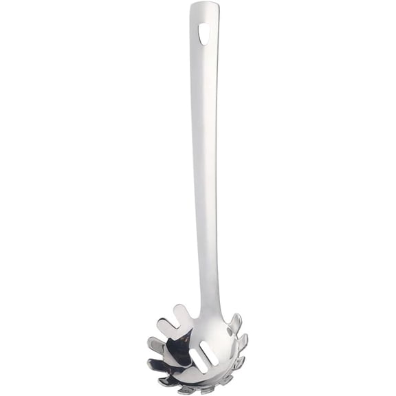 Stainless Steel Pasta Spoon Spaghetti Server Fork Noodles Ladle Metal Claw Kitchen Cooking Silver