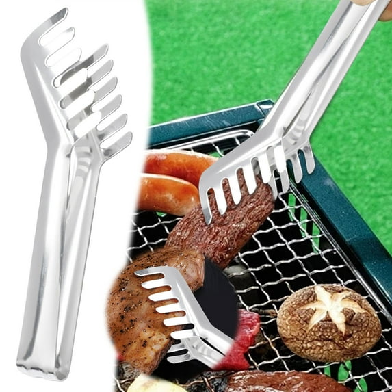 Stainless Steel Pasta Tongs Kitchen Utensil for Serving Spaghetti Food Clip Durable Metal Cooking Tool
