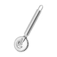 thumbnail image 1 of Stainless Steel Pastry Wheel Cutter with Ergonomic Handle and Fluted Edge for Dough Pasta Pie Ravioli Baking Tool, 1 of 5