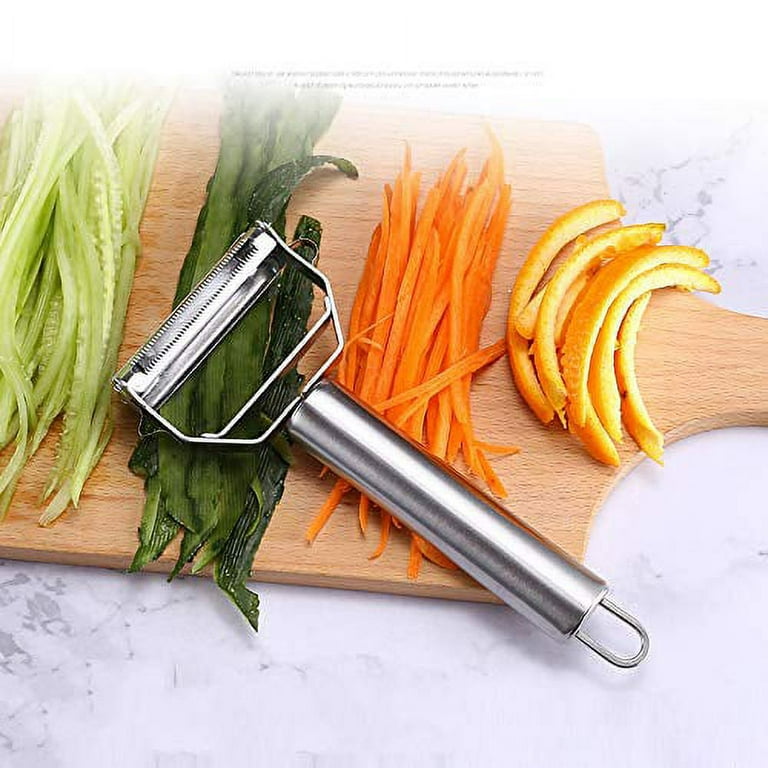 SUCCFLY Potato Peeler Stainless Steel, Premium Vegetable Peelers for  Kitchen, Fruit & Veggie Peeler, Carrot Cucumber Apple Peeler，Ultra Sharp  Serrated
