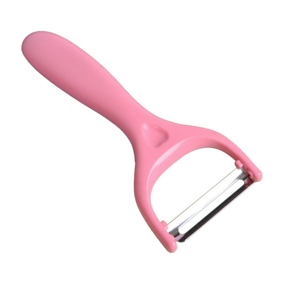 Stainless Steel Peeler - Multi-Functional Fruit & Vegetable Peeler with Ergonomic Handle | Green, Pink, Blue | 14cm Blade | Rust-Resistant & Easy to Clean | 1PC Kitchen Tool