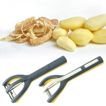 Stainless Steel Peeler Set 3-in-1 Kitchen Gadget for Melon and Fruit Peeling with Comfortable Handle, Easy Clean, 18.8x6.8cm